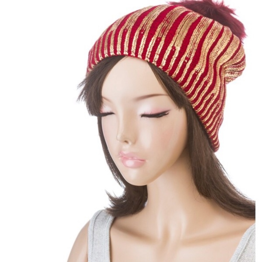Metallic winter hat - Picture 2 of 8